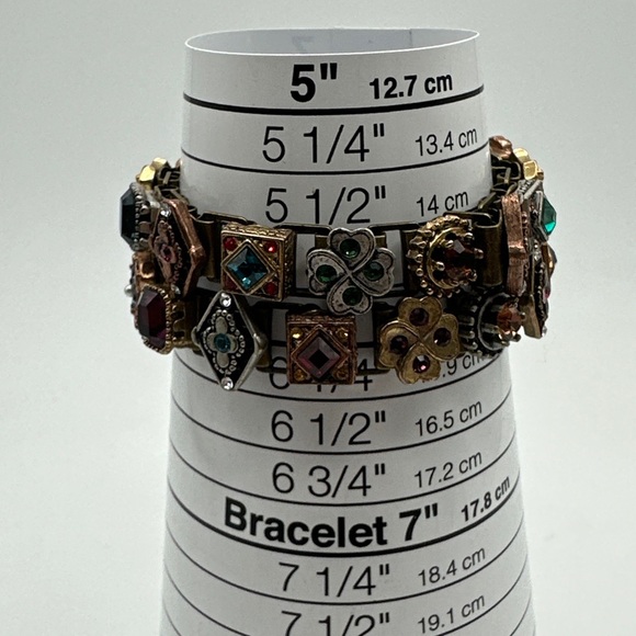 Two Strand Rhinestone Bracelet Sweet Romance “Royal Renaissance”#379 - Picture 3 of 9